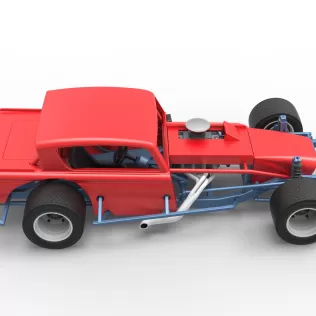 Vintage Asphalt Modified stock car V9 Scale 1:25 - Model thumbnail 23