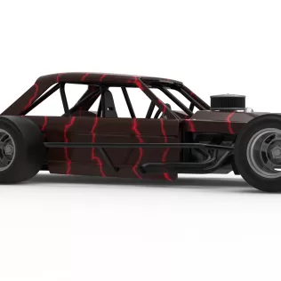 Vintage Asphalt Modified stock car V13 Scale 1:25 - Model thumbnail 25