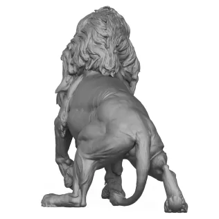 3D Printable Wild Giant Lion