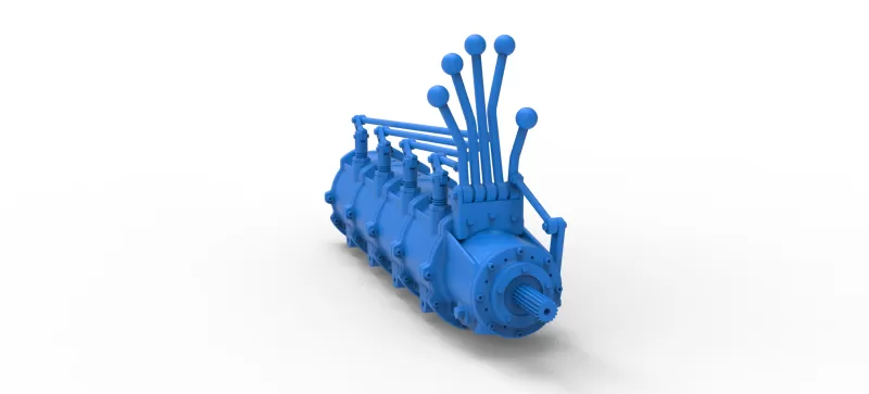 Modular planetary transmission for drag racing Scale 1:25 - Model preview 11