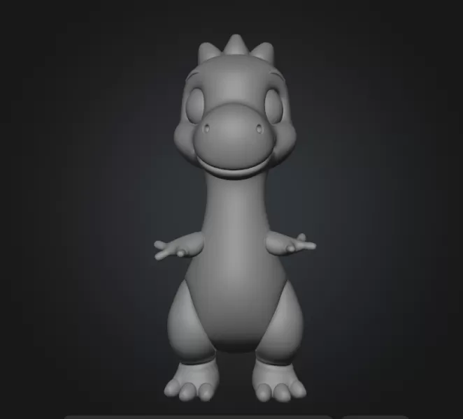 Kawaii dinosaur - Model preview 1