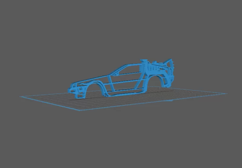 DeLorean DMC - 12 Wall Art - Model preview 1
