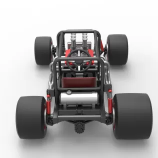 Vintage Supermodified stock car Base Scale 1:25 - Model thumbnail 17