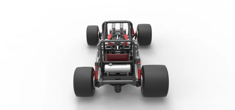 Vintage Supermodified stock car Base Scale 1:25 - Model preview 17