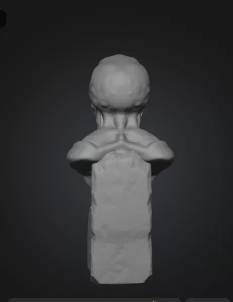 Octopus warrior Statue - Model preview 3