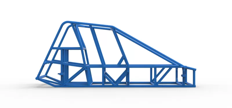 Frame of Experimental Pavement Silver Crown Car Scale 1:25 - Model preview 13