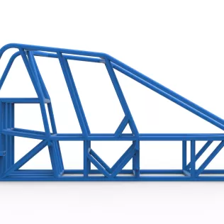 Frame of Experimental Pavement Silver Crown Car Scale 1:25 - Model thumbnail 13