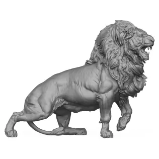 3D Printable Wild Giant Lion - Model thumbnail 3