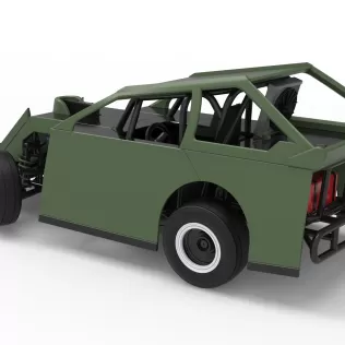 Mod Lite Race car while turning Version 2 Scale 1:25 - Model thumbnail 12