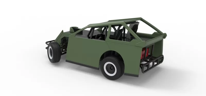 Mod Lite Race car while turning Version 2 Scale 1:25 - Model preview 12