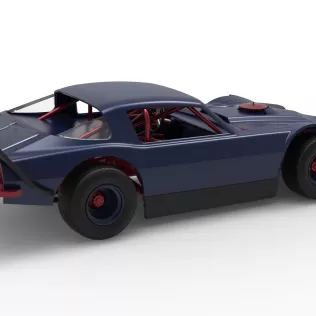 Vintage Dirt late model Race car Version 4 Scale 1:25 - Model thumbnail 20