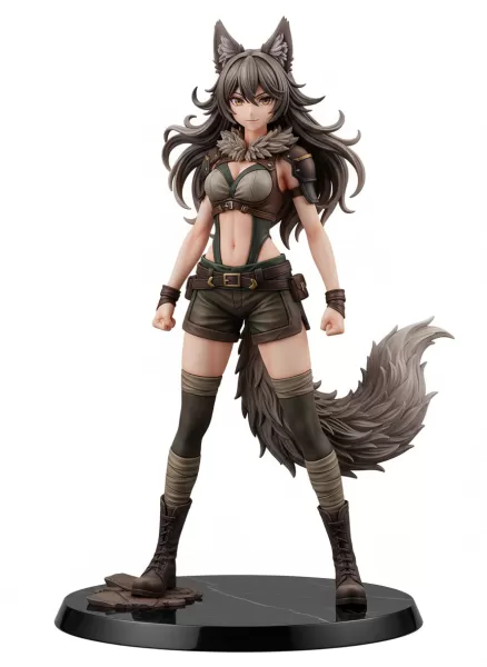 Wolf girl model kemonomimi - Model preview 1