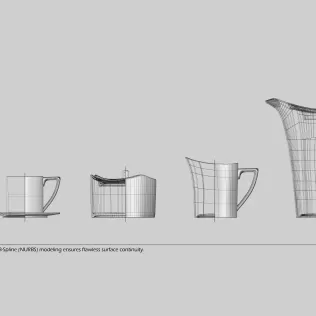 Porcelain Tea Set - Model thumbnail 3