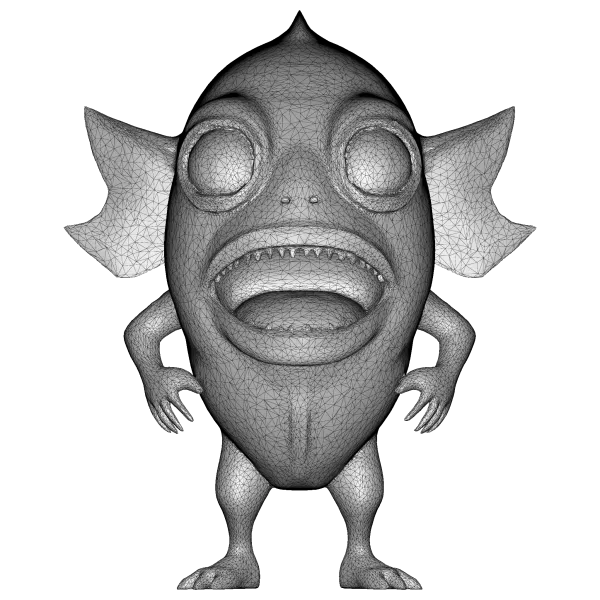 Oddball Creature Set – Fantasy Weirdlings Kitbash High-Poly 3D - Model preview 9