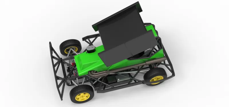 BriSCA Formula 2 Stock Car Scale 1:25 - Model preview 4