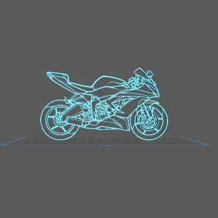 Kawasaki - Ninja XR 6 Wall Art