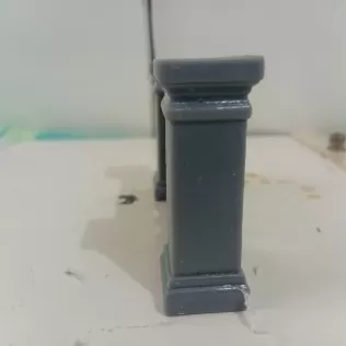 Architectural Balustrade – Resin Miniature Railing - Model thumbnail 9