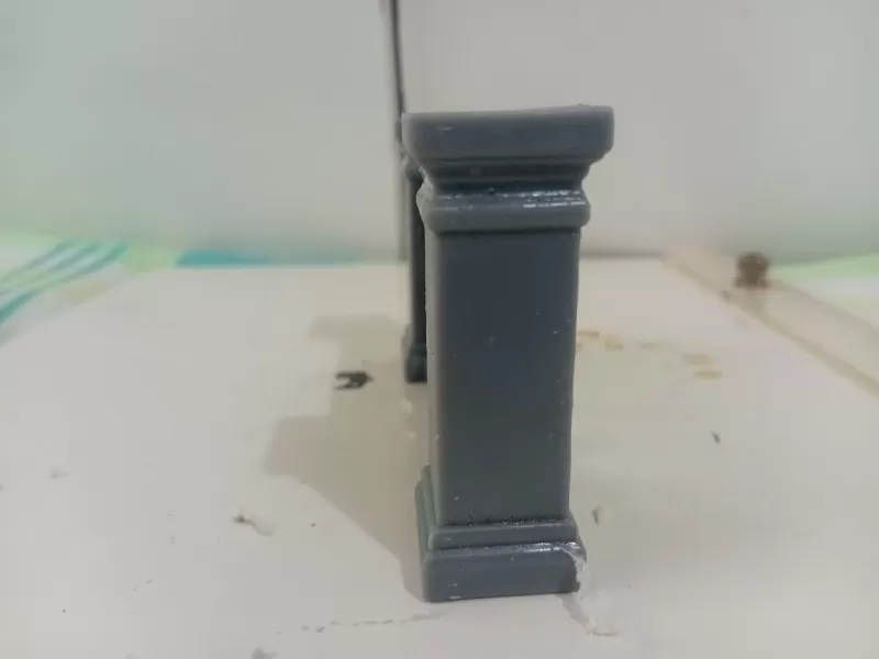 Architectural Balustrade – Resin Miniature Railing - Model preview 9