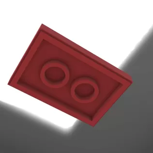 LEGO Jumper Plate 2X3 with 2 Knobs - Model thumbnail 3