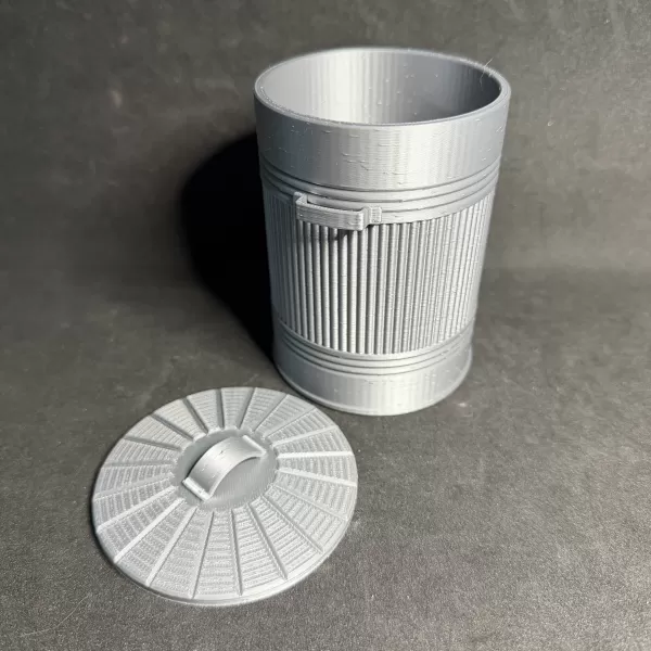 Mini British Desk-Sized Dustbin - Model preview 9