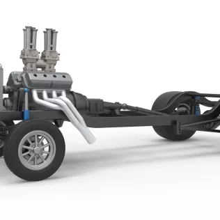 Chassis of Gasser Version 2 Scale 1:25 - Model thumbnail 2