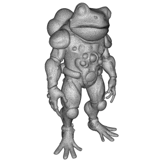 Frog & Shark Creature Pack – Amphibian Ocean Character Kitbash - Model thumbnail 3