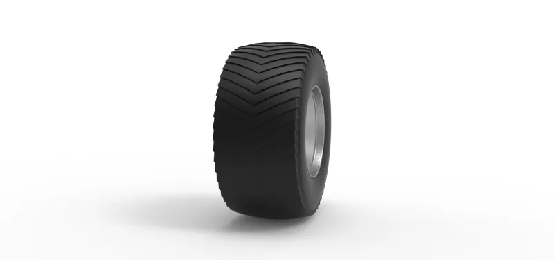 Rear wheel from Pulling tractor 3 Scale 1:25 - Model preview 3