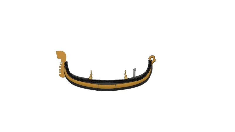 Gondola Veneziana 3D Printing Model Threeding Gondola Veneziana 3D Printing Model Threeding