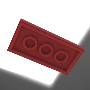 LEGO Flat Tile 2X4 - Model thumbnail 3