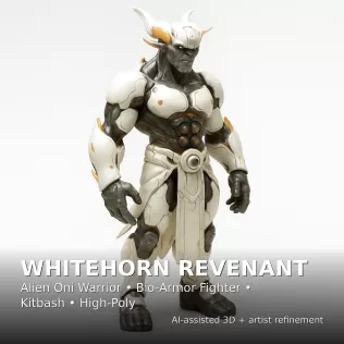 Kitbash Heroes — Fantasy + Sci-Fi High-Poly Character Pack - Model thumbnail 20
