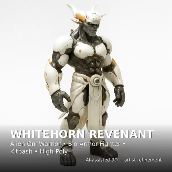Kitbash Heroes — Fantasy + Sci-Fi High-Poly Character Pack - Model preview 20