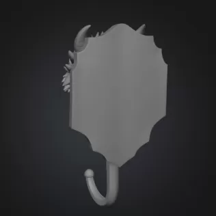 Baby Dragon Wall Hook STL File for 3D Printing - Model thumbnail 10