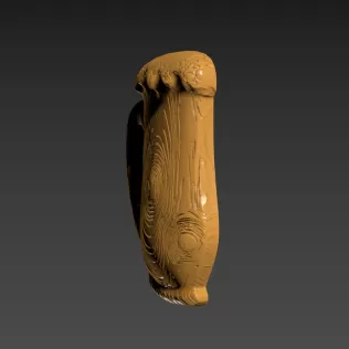 Wooden Beer Mug - Model thumbnail 3