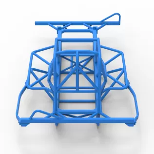 Frame of BriSCA Micro Formula 2 Stock Car Scale 1:16 - Model thumbnail 13