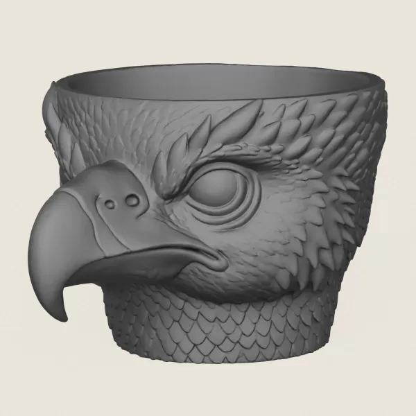 Eagle Head Planter - Model preview 1