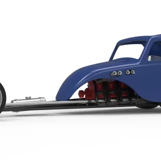 Front engine old school dragster with shell V13 Scale 1:25 - Model thumbnail 2