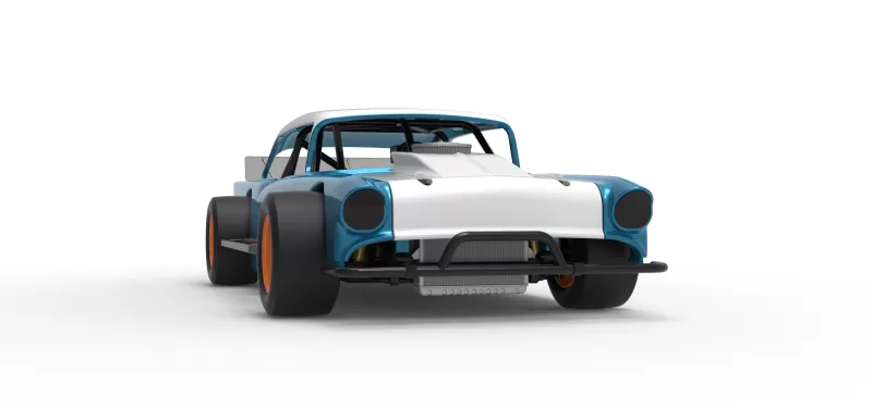 Vintage Asphalt Modified stock car V11 Scale 1:25 - Model preview 27