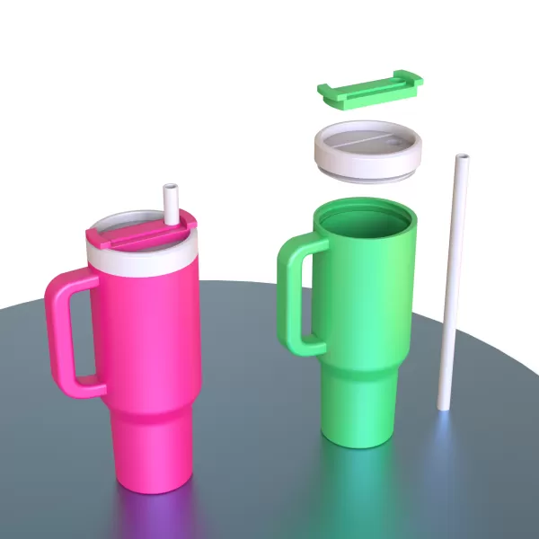 3D Stanley Tumbler, 3D Printable Replica, Original Stanley - Model preview 5