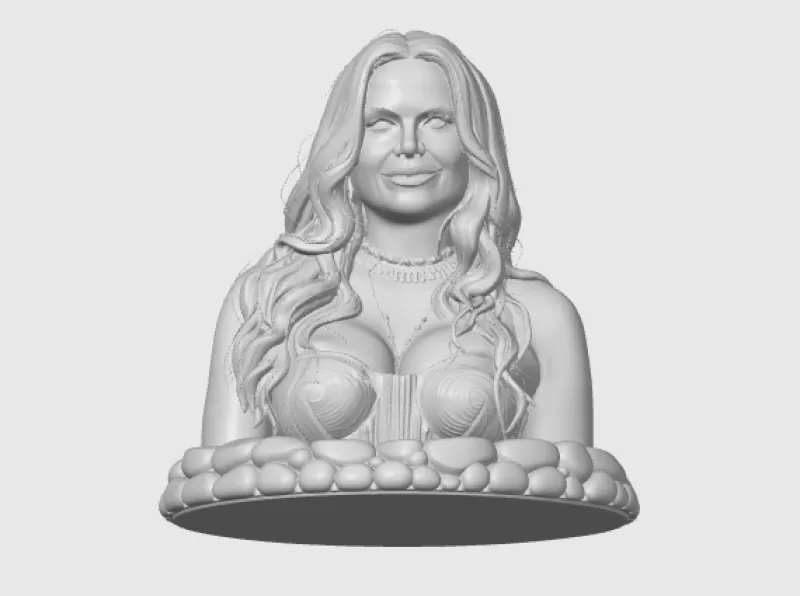 Lana Parrilla 3D Bust - Model preview 3