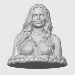 Lana Parrilla 3D Bust - Model thumbnail 3