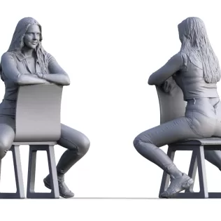 Figure for ship model: passenger girl