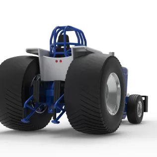 Pro Stock Pulling Tractor Version 5 Scale 1:25 - Model thumbnail 16
