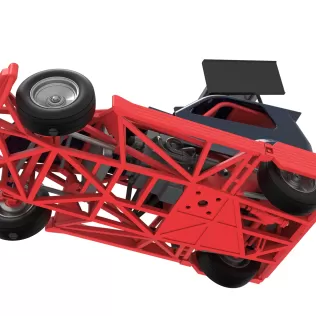 New Zealand Superstock car while turning Version 5 Scale 1:25 - Model thumbnail 3