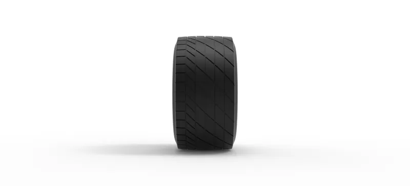 Vintage dirt tire Version 6 Scale 1:25 - Model preview 4