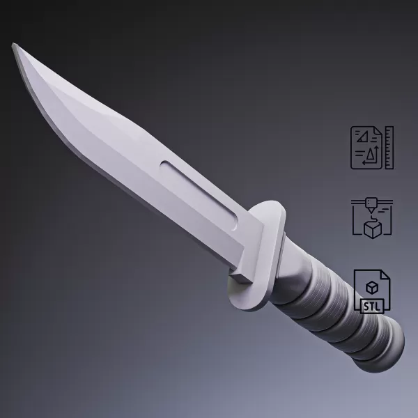 KA-BAR Combat Knife #RoZ - Model preview 3
