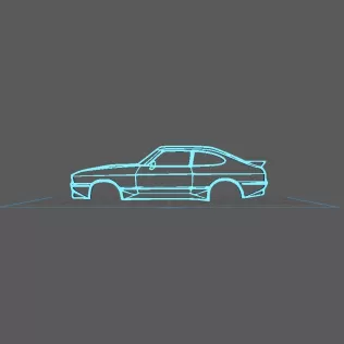 Ford - Capri 1985 Wall Art