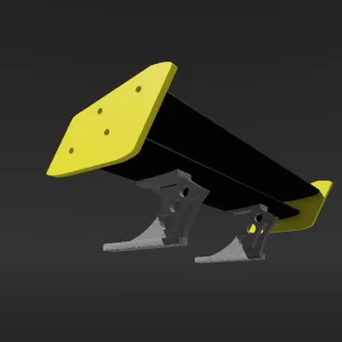 RC DRIFT CAR 1:10 DOUBLE DECK WING GT SPOILER - Model thumbnail 2