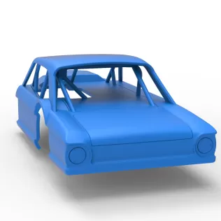 Shell of Vintage Asphalt Modified stock car V11 Scale 1:25 - Model thumbnail 11