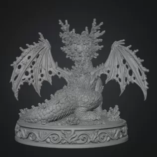 Coral Reef Baby Dragon STL for 3D Print - Model thumbnail 9