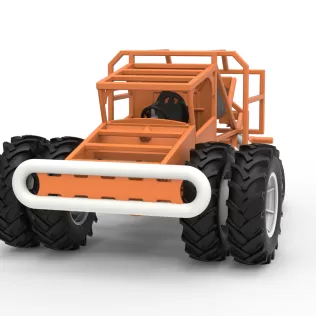 Racing Combine Harvester Base Scale 1:25 - Model thumbnail 5
